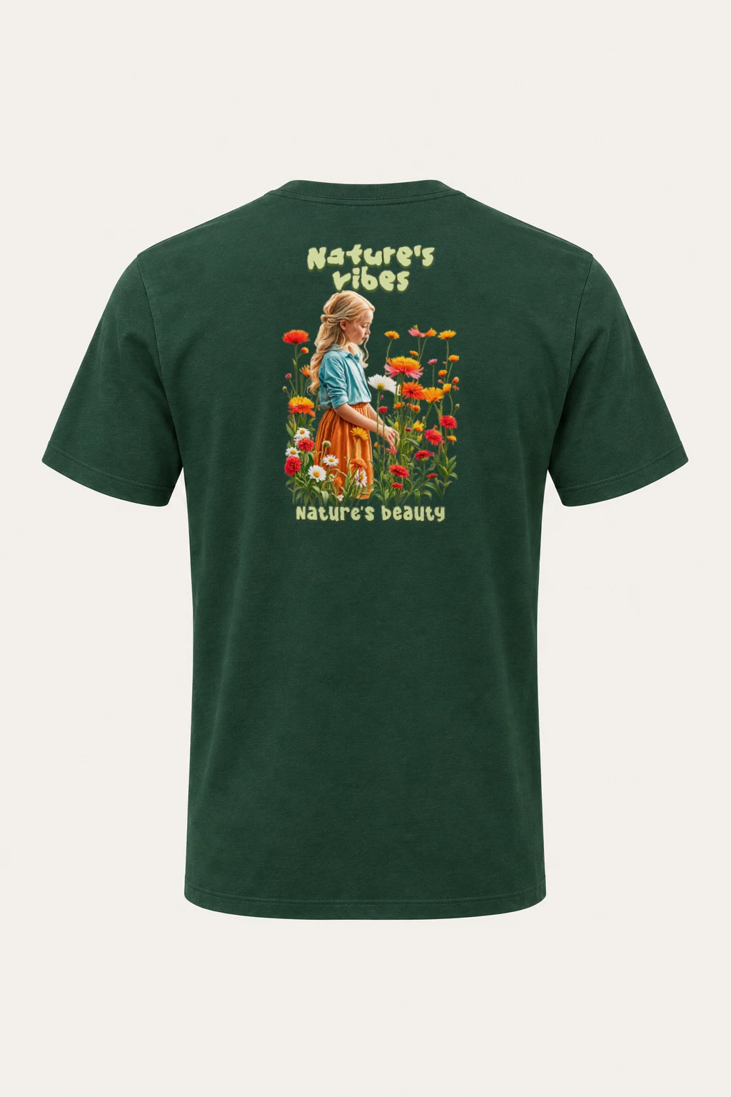 "Nature's Vibes" Heavyweight Unisex Crewneck T-shirt | Gildan 5000