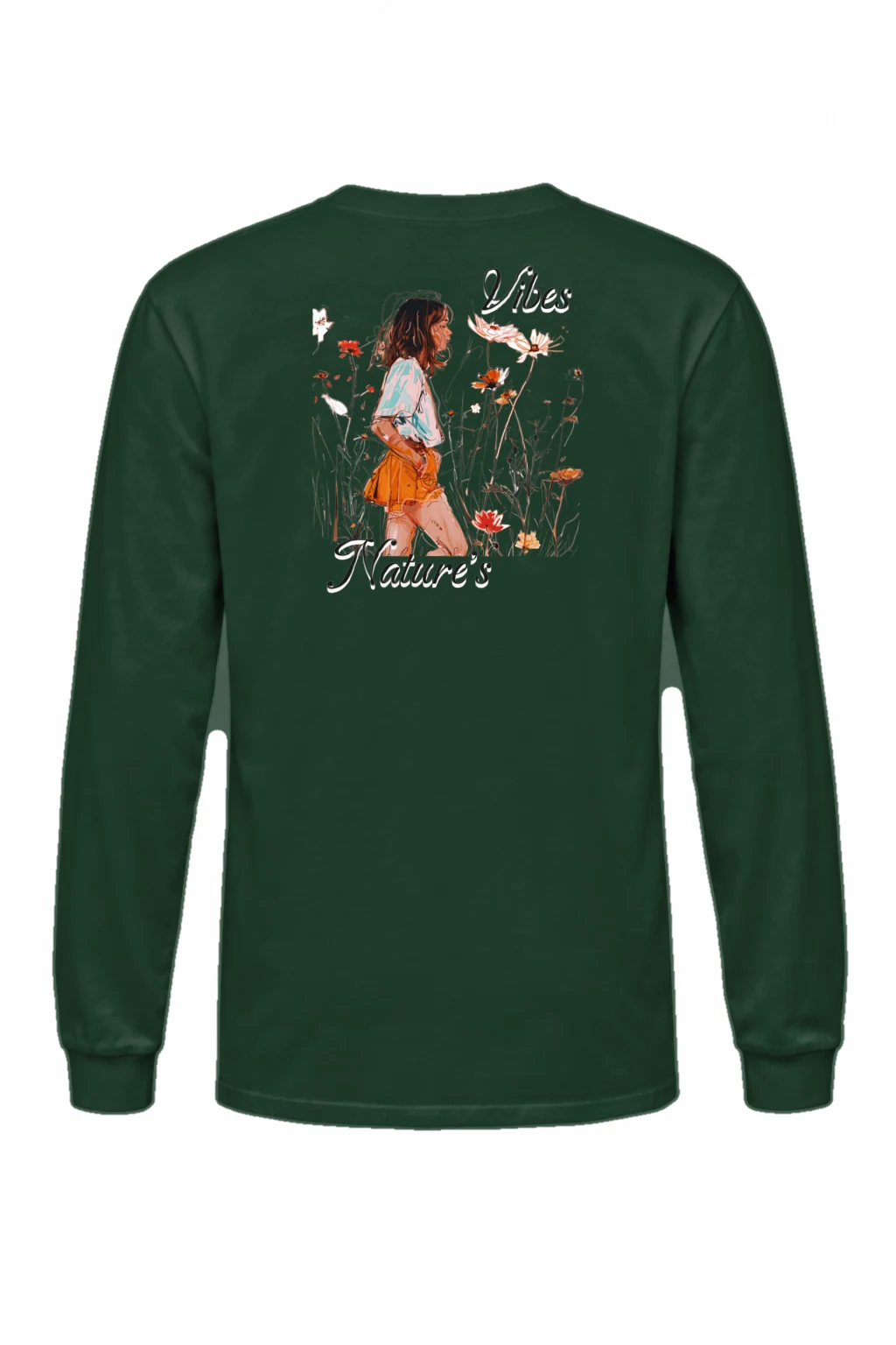 "Nature's Vibes" Unisex Longsleeve T-shirt | Gildan 2400