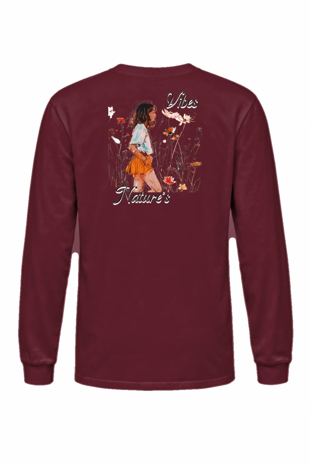 "Nature's Vibes" Unisex Longsleeve T-shirt | Gildan 2400