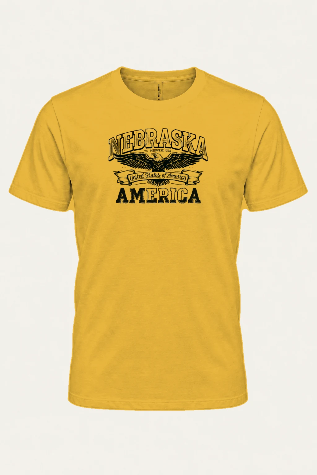 "Nebraska Eagle" Heavyweight Unisex Crewneck T-shirt | Gildan 5000