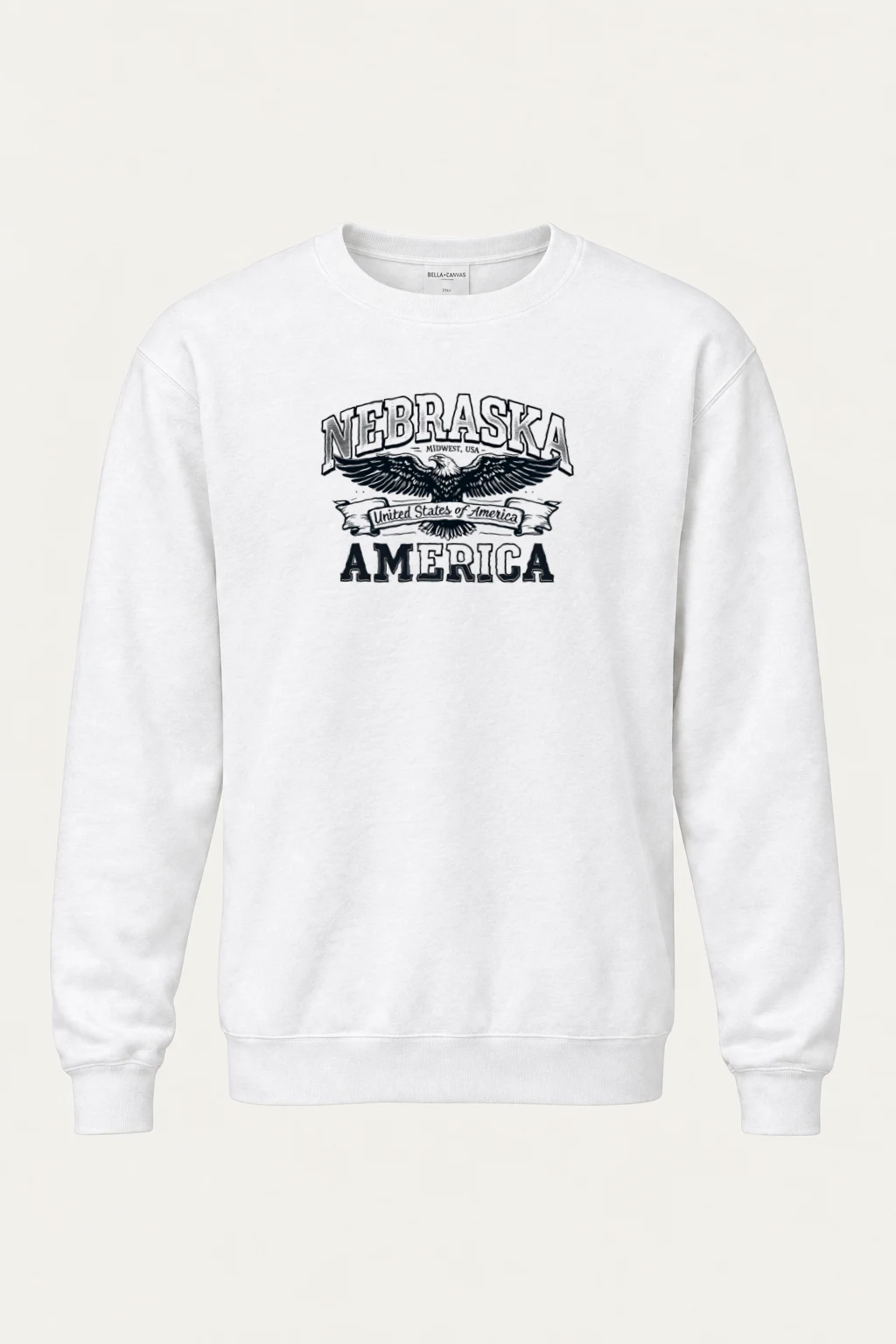 "Nebraska Eagle Heritage" Heavy Blend Unisex Crewneck Sweatshirt | Gildan 18000