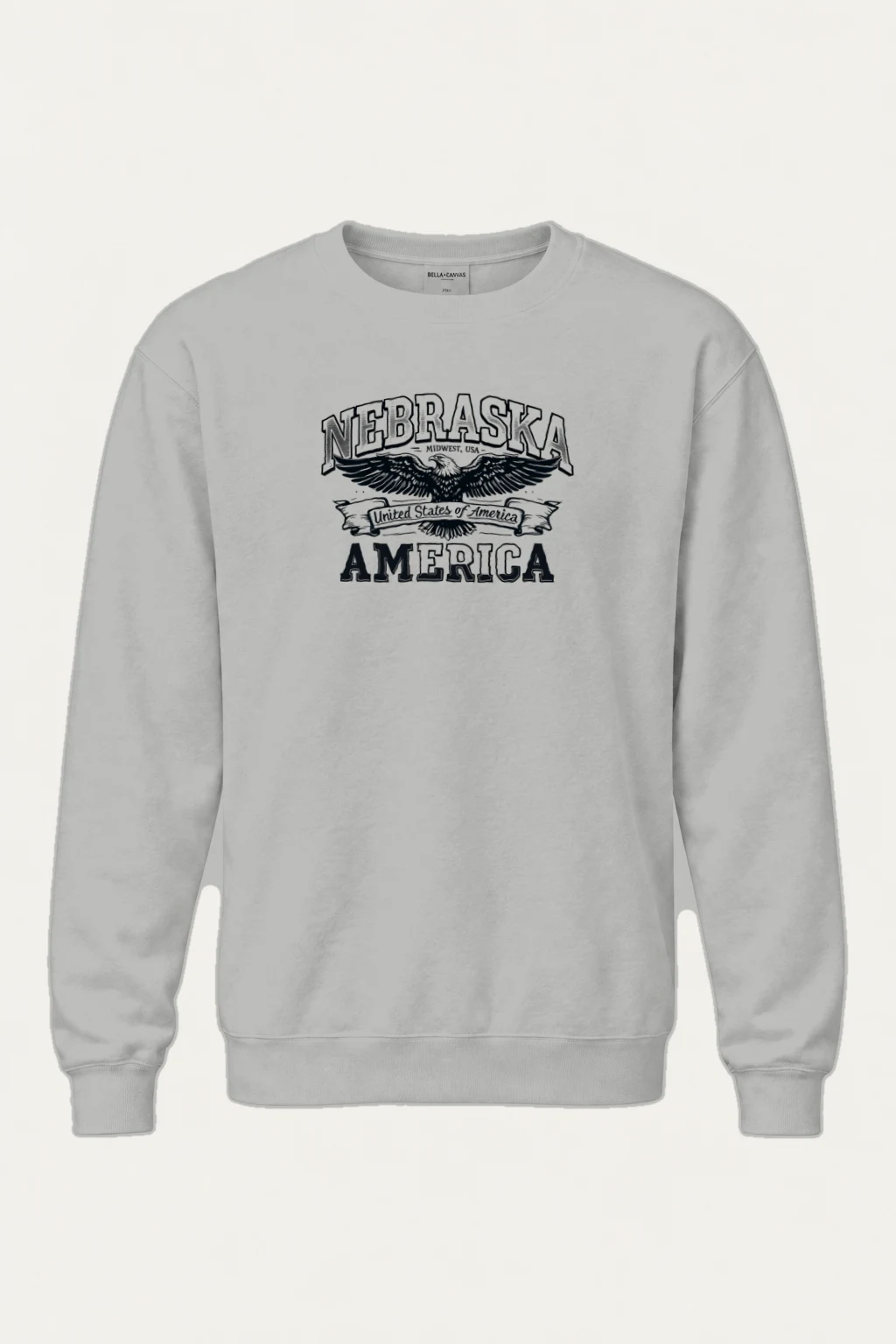 "Nebraska Eagle Heritage" Heavy Blend Unisex Crewneck Sweatshirt | Gildan 18000