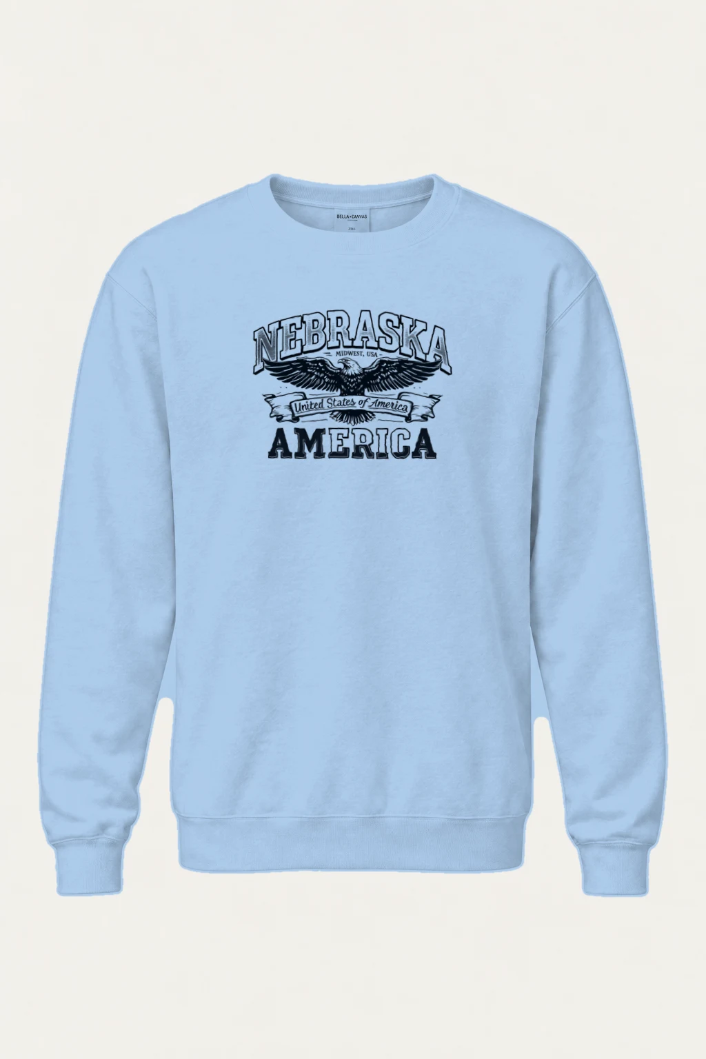 "Nebraska Eagle Heritage" Heavy Blend Unisex Crewneck Sweatshirt | Gildan 18000