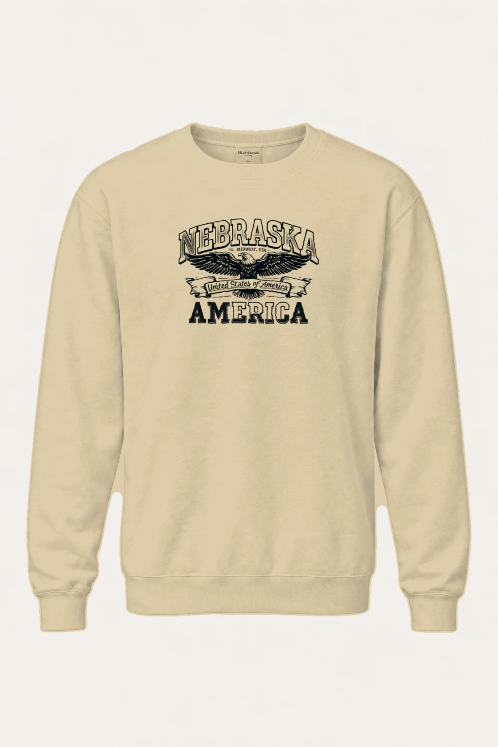"Nebraska Eagle Heritage" Heavy Blend Unisex Crewneck Sweatshirt | Gildan 18000