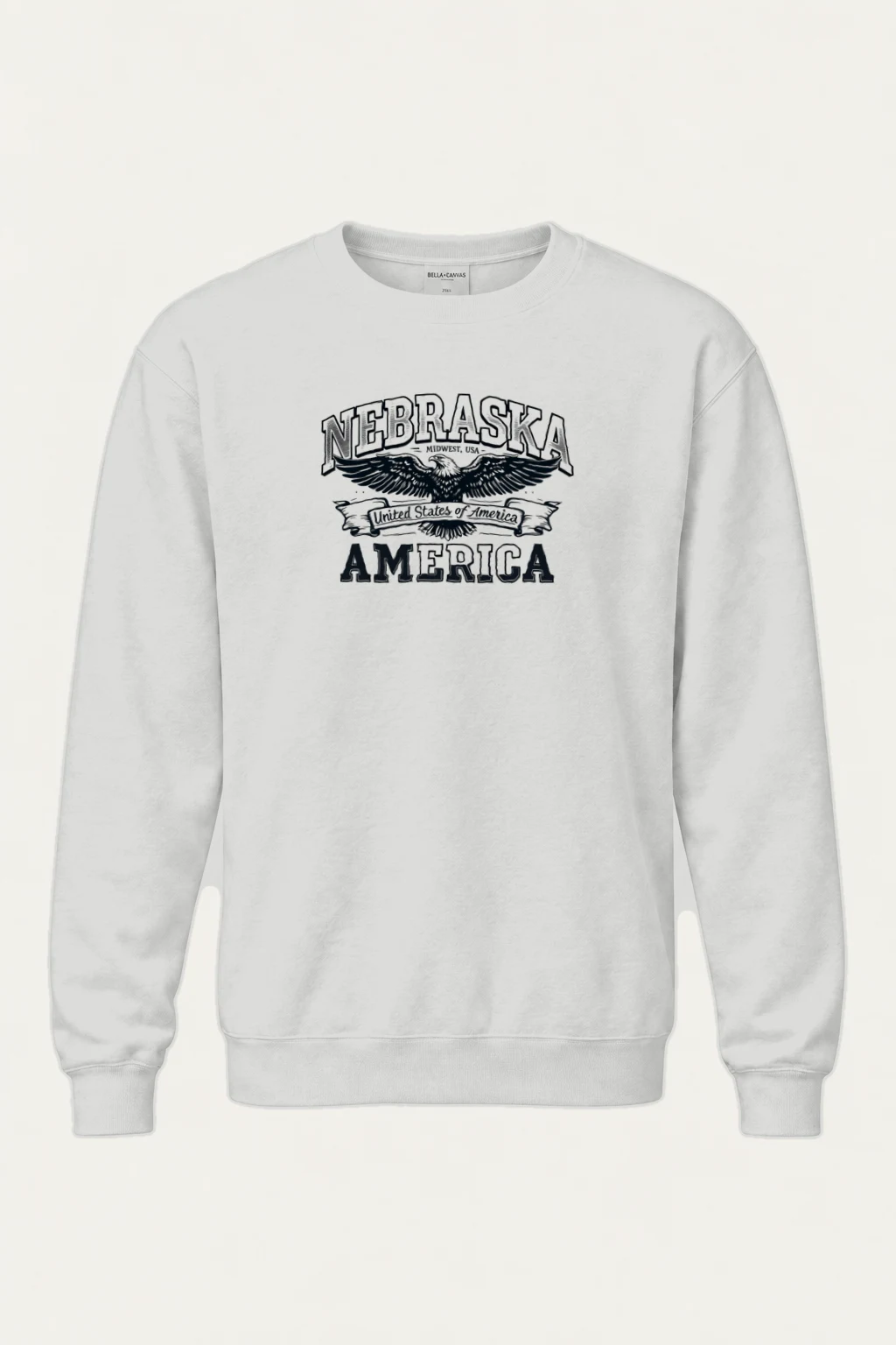 "Nebraska Eagle Heritage" Heavy Blend Unisex Crewneck Sweatshirt | Gildan 18000