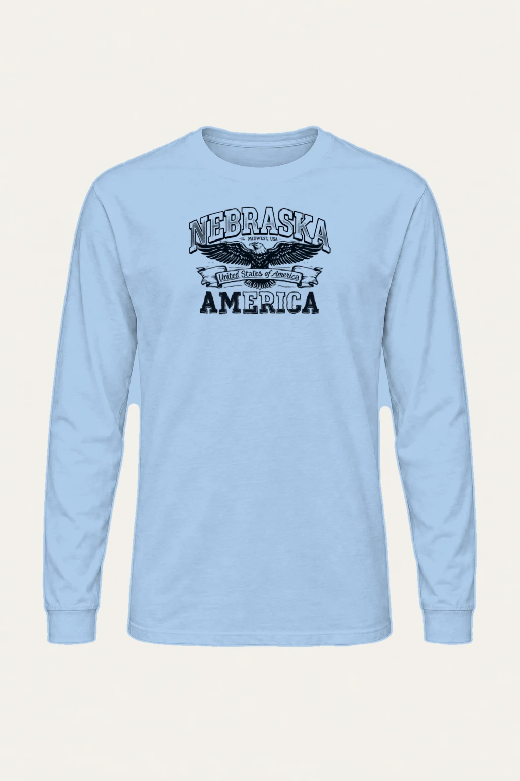 "Nebraska Eagle Heritage" Unisex Longsleeve T-shirt | Gildan 2400