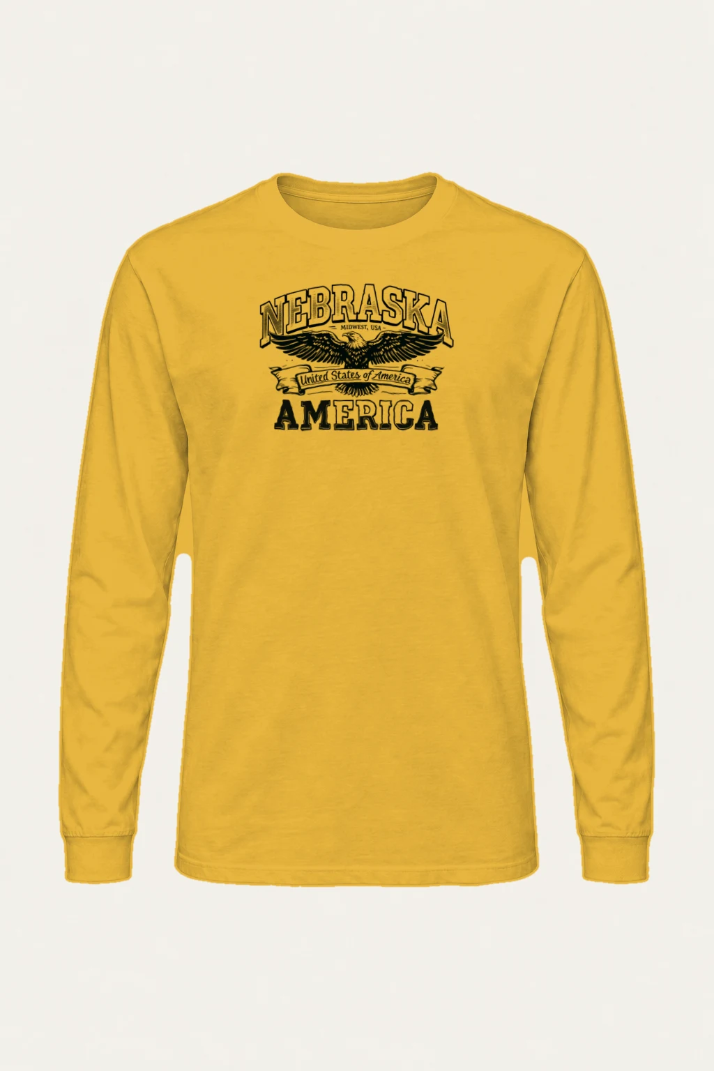 "Nebraska Eagle Heritage" Unisex Longsleeve T-shirt | Gildan 2400
