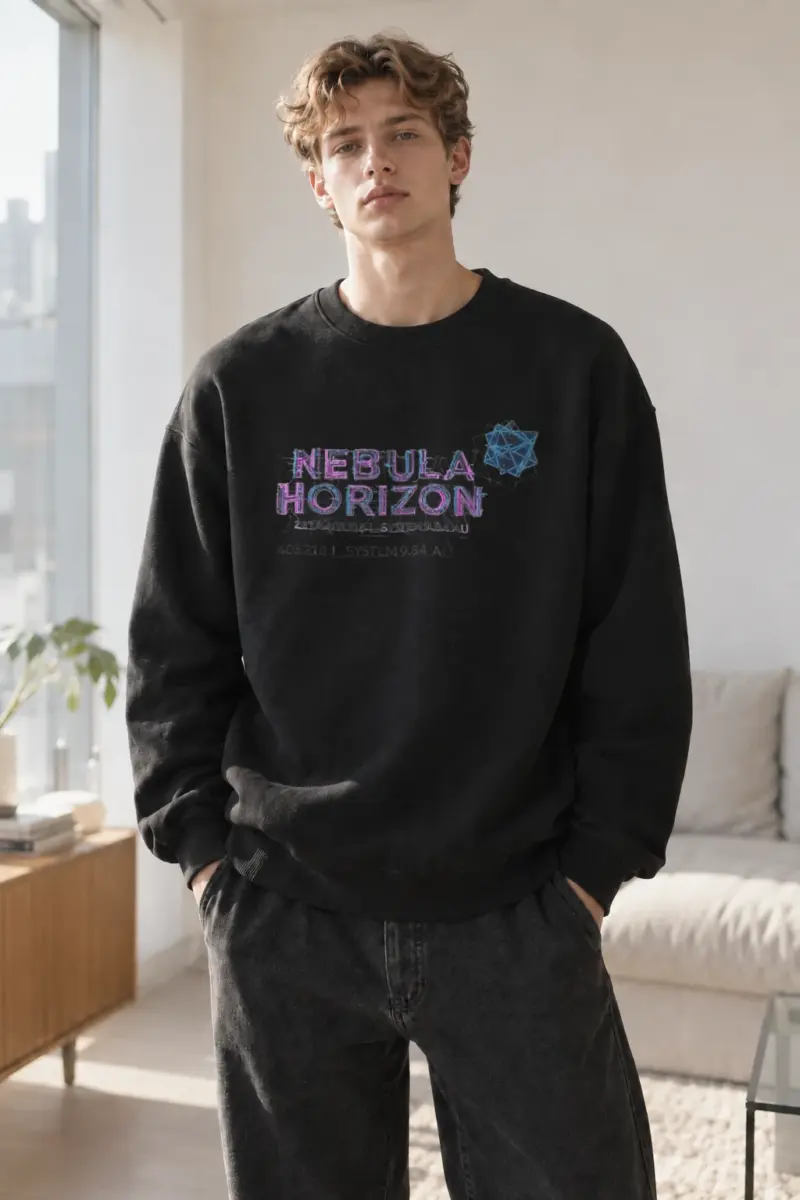 "Nebula Horizon" Heavy Blend Unisex Crewneck Sweatshirt | Gildan 18000