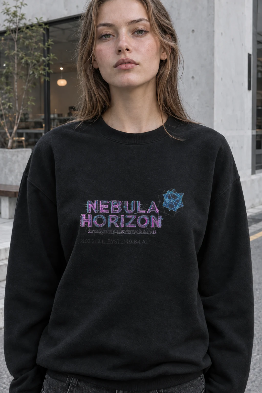 "Nebula Horizon" Heavy Blend Unisex Crewneck Sweatshirt | Gildan 18000