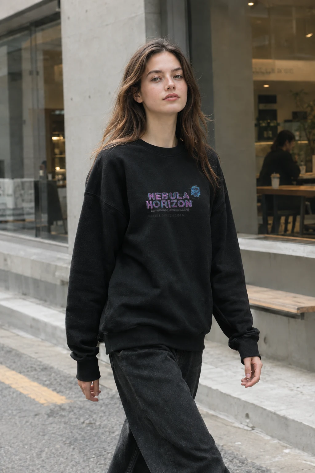 "Nebula Horizon" Heavy Blend Unisex Crewneck Sweatshirt | Gildan 18000