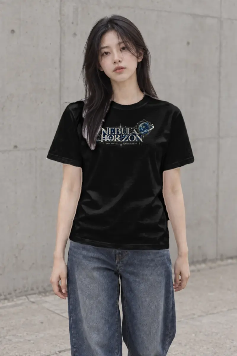 "Nebula Horizon" Heavyweight Unisex Crewneck T-shirt | Gildan 5000