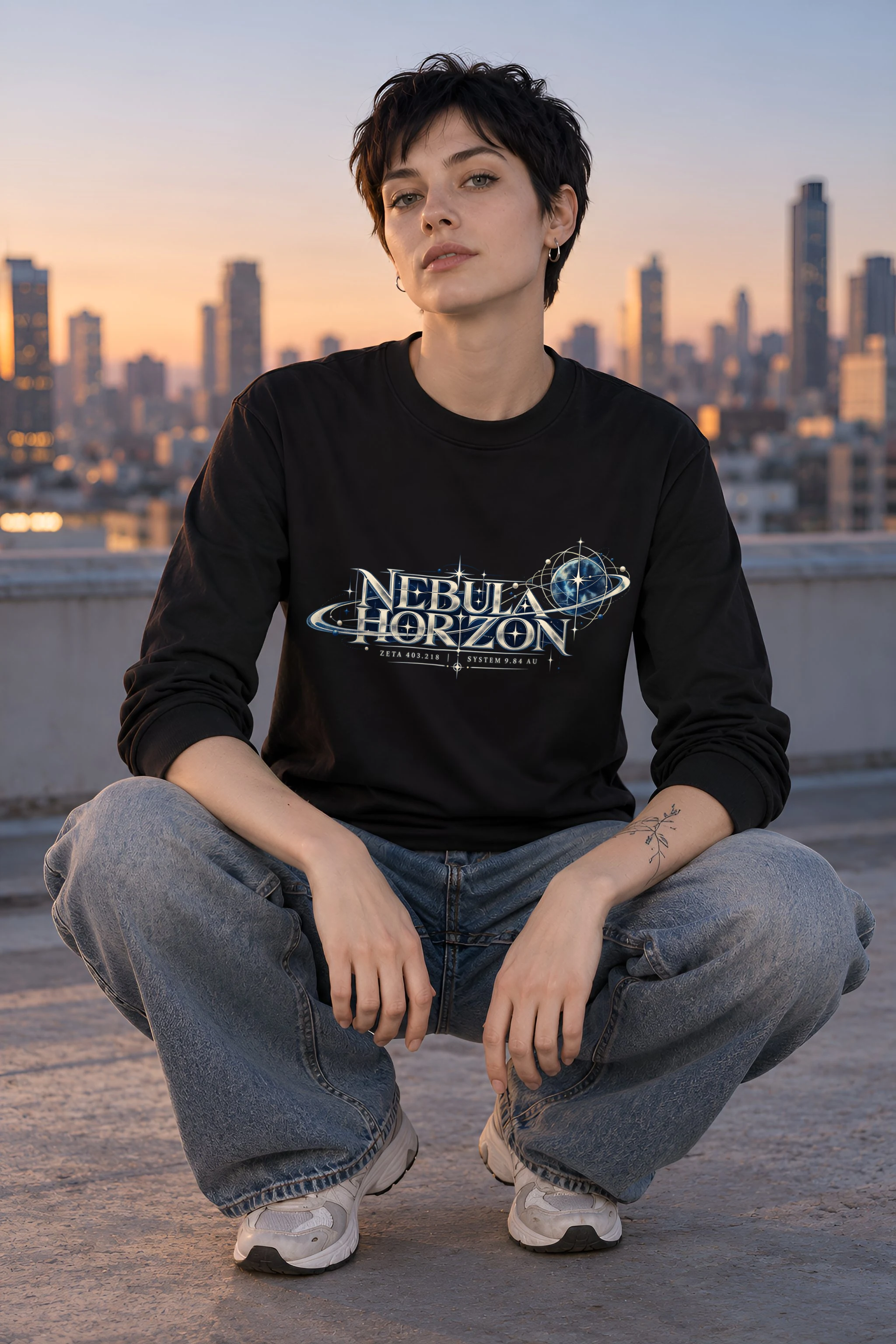 "Nebula Horizon" Unisex Longsleeve T-shirt