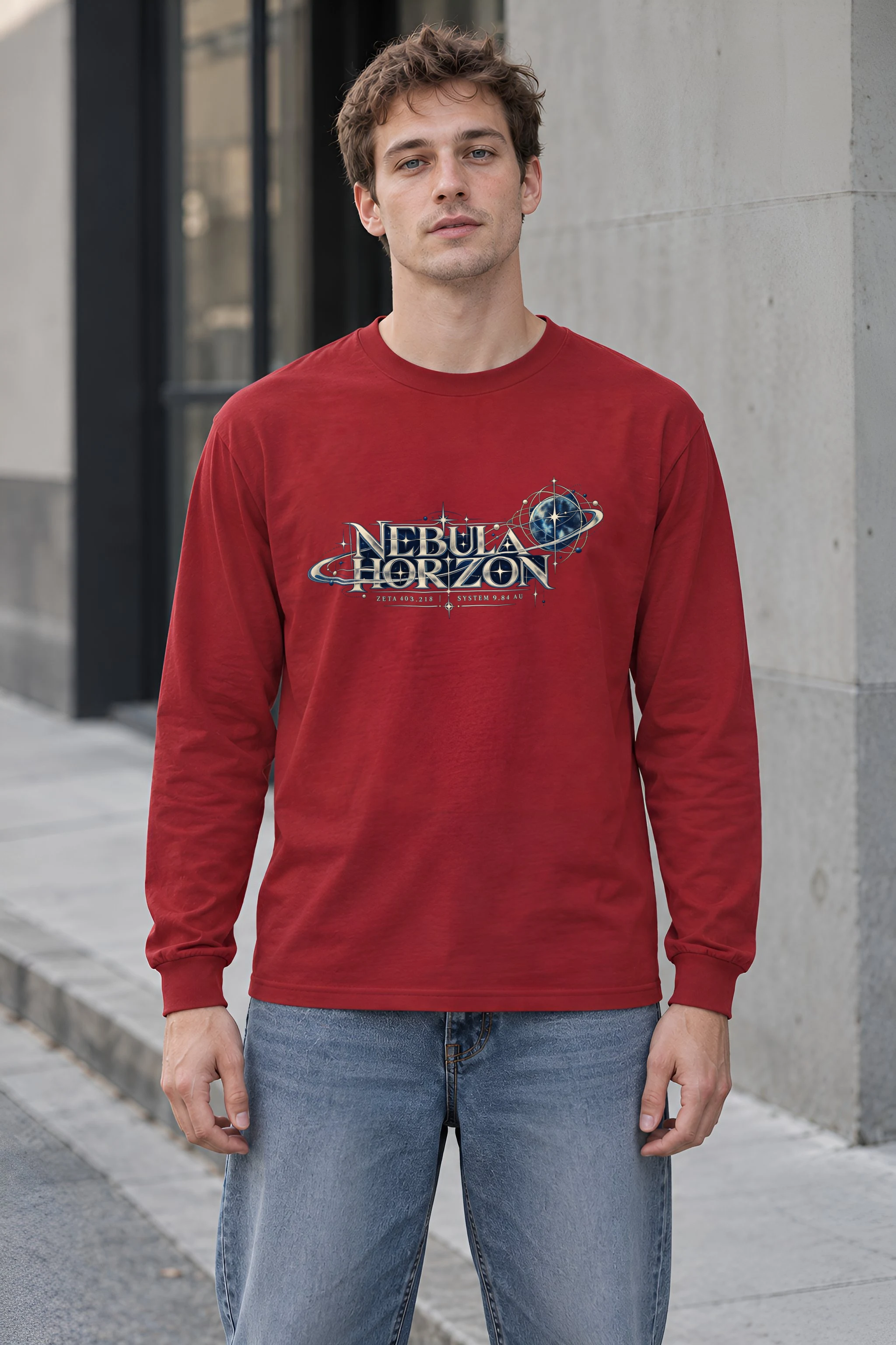 "Nebula Horizon" Unisex Longsleeve T-shirt