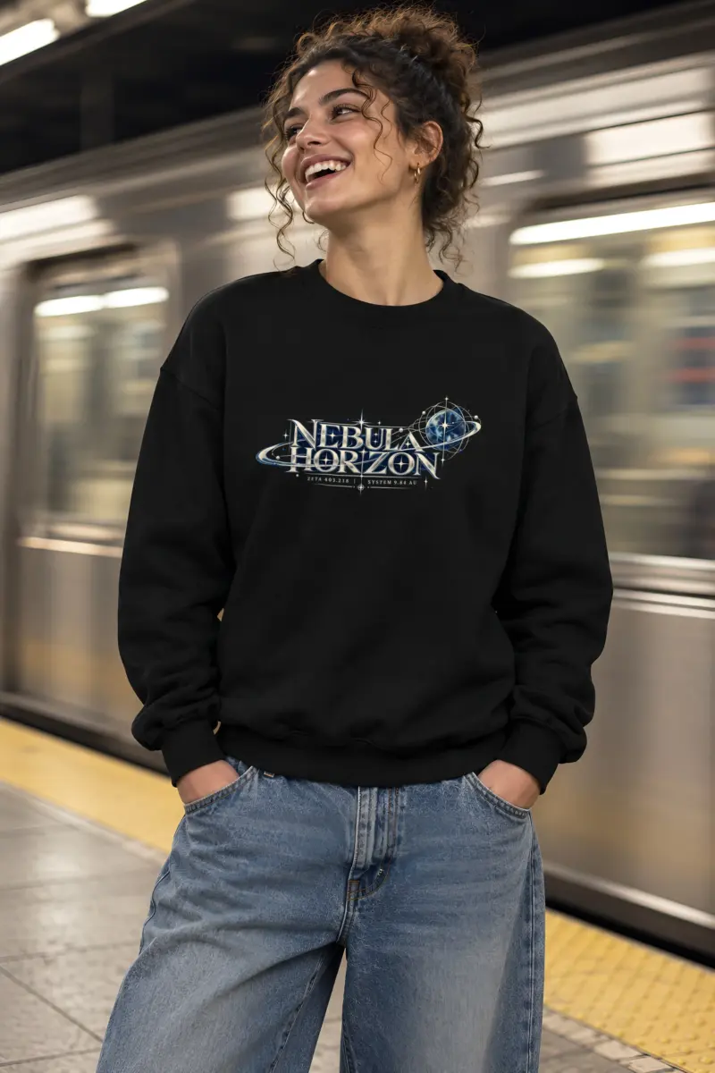 "Nebula Horizon Zeta" Heavy Blend Unisex Crewneck Sweatshirt