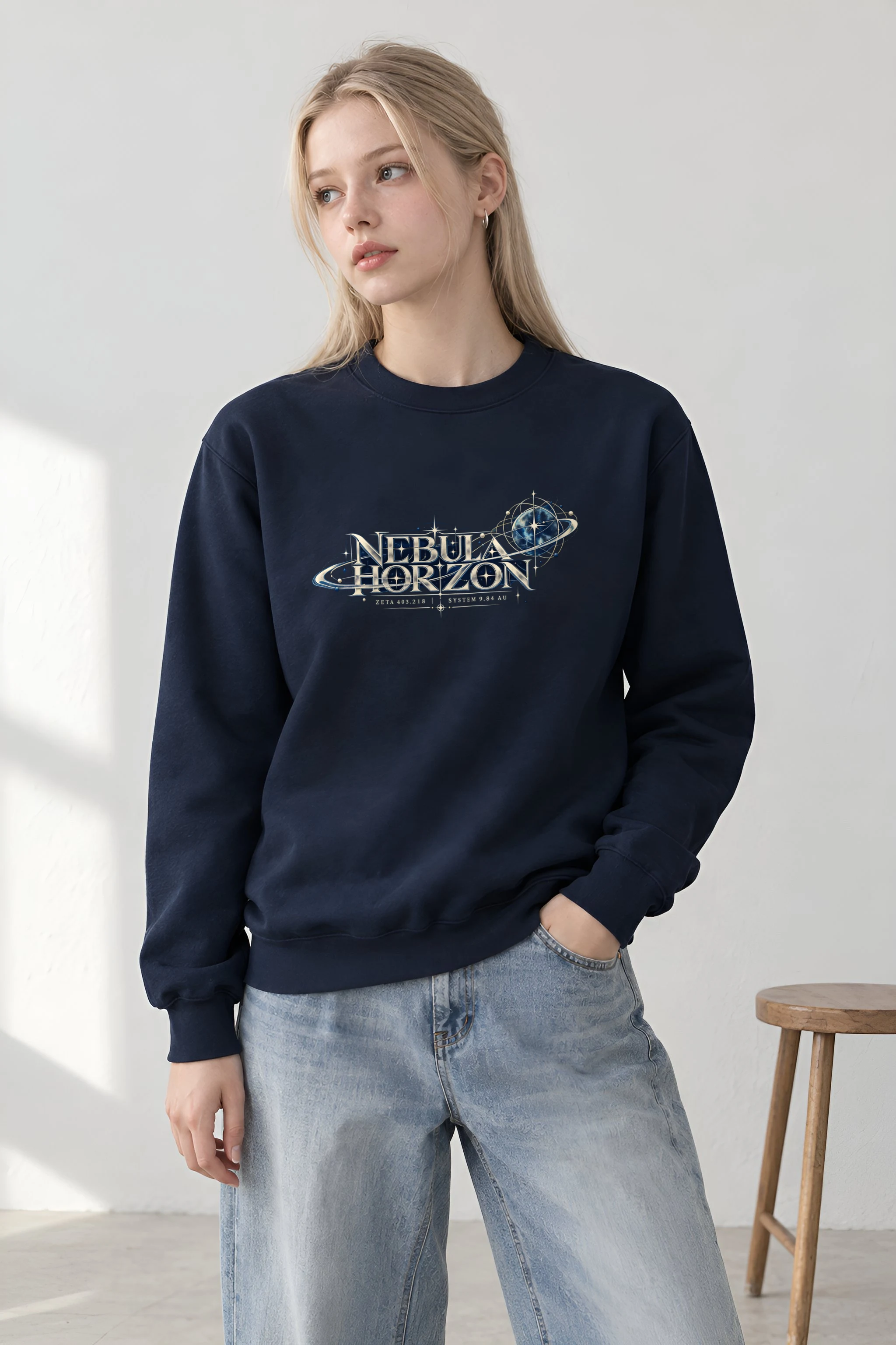 "Nebula Horizon Zeta" 1 Crewneck Sweatshirt