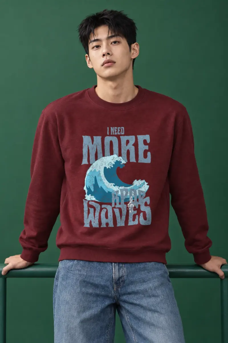 "Need More Waves" Heavy Blend Unisex Crewneck Sweatshirt