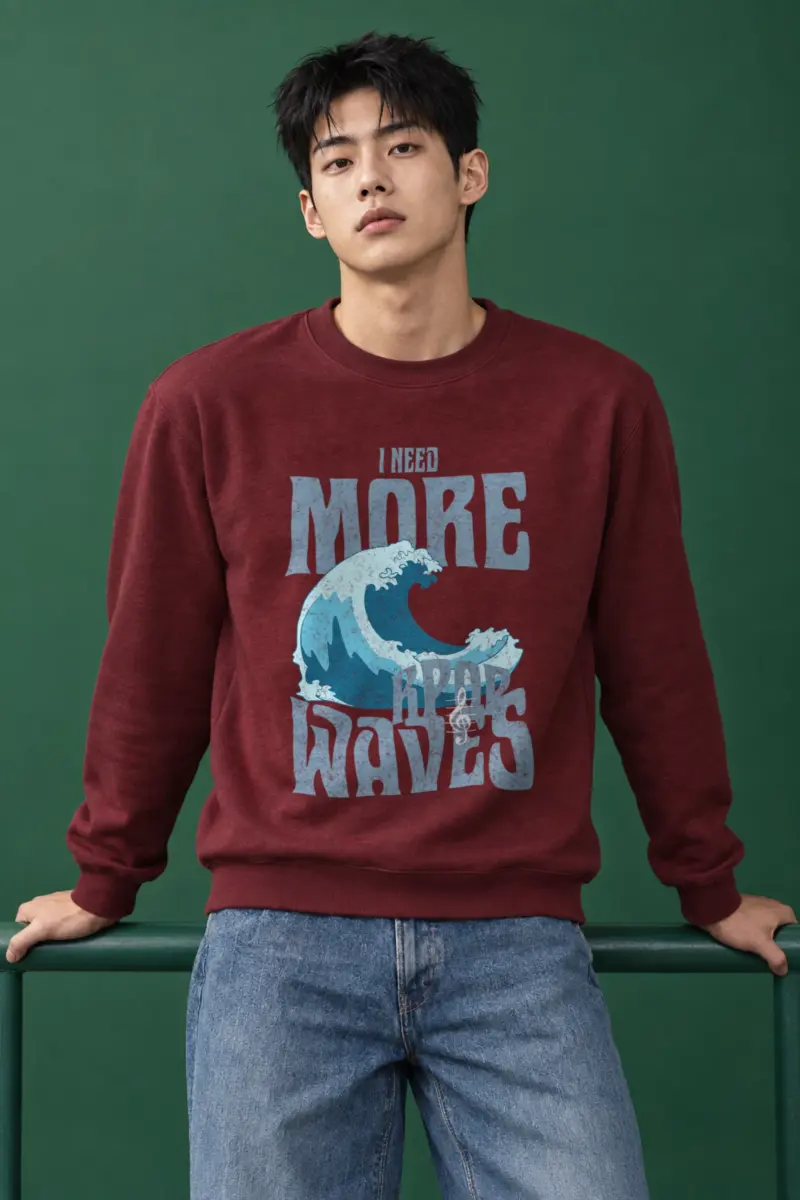 "Need More Waves" Heavy Blend Unisex Crewneck Sweatshirt