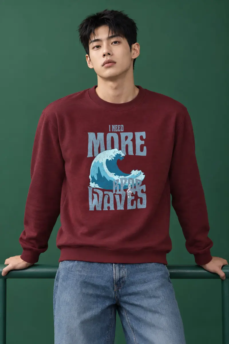 "Need More Waves" Heavy Blend Unisex Crewneck Sweatshirt