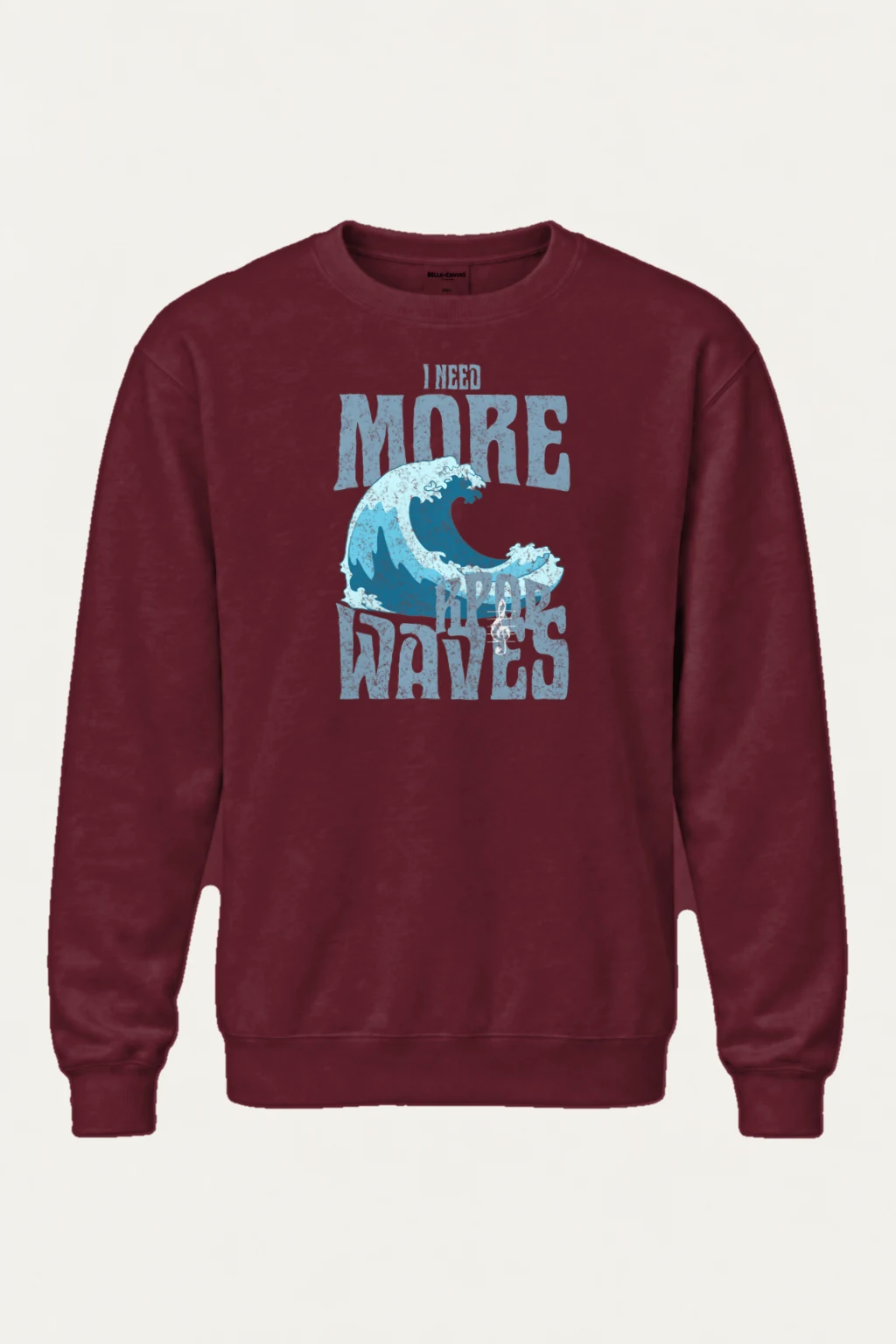 "Need More Waves" Heavy Blend Unisex Crewneck Sweatshirt | Gildan 18000
