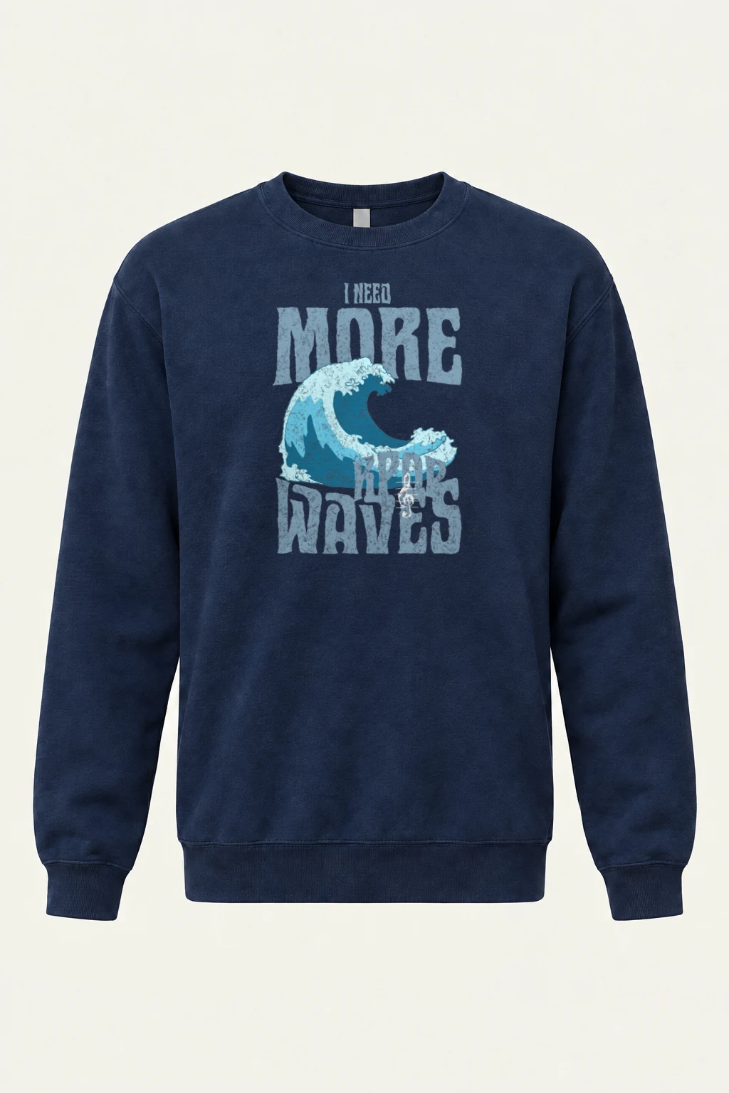 "Need More Waves" Heavy Blend Unisex Crewneck Sweatshirt | Gildan 18000
