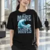 "Need More Waves" Heavyweight Unisex Crewneck T-shirt | Gildan 5000