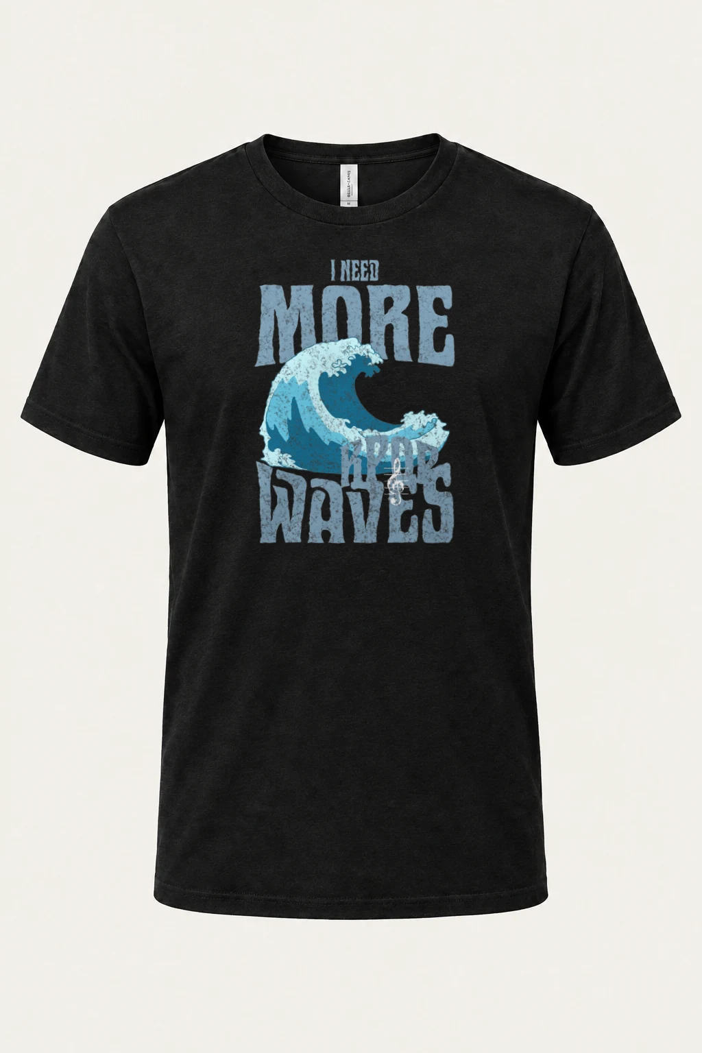 "Need More Waves" Heavyweight Unisex Crewneck T-shirt | Gildan 5000