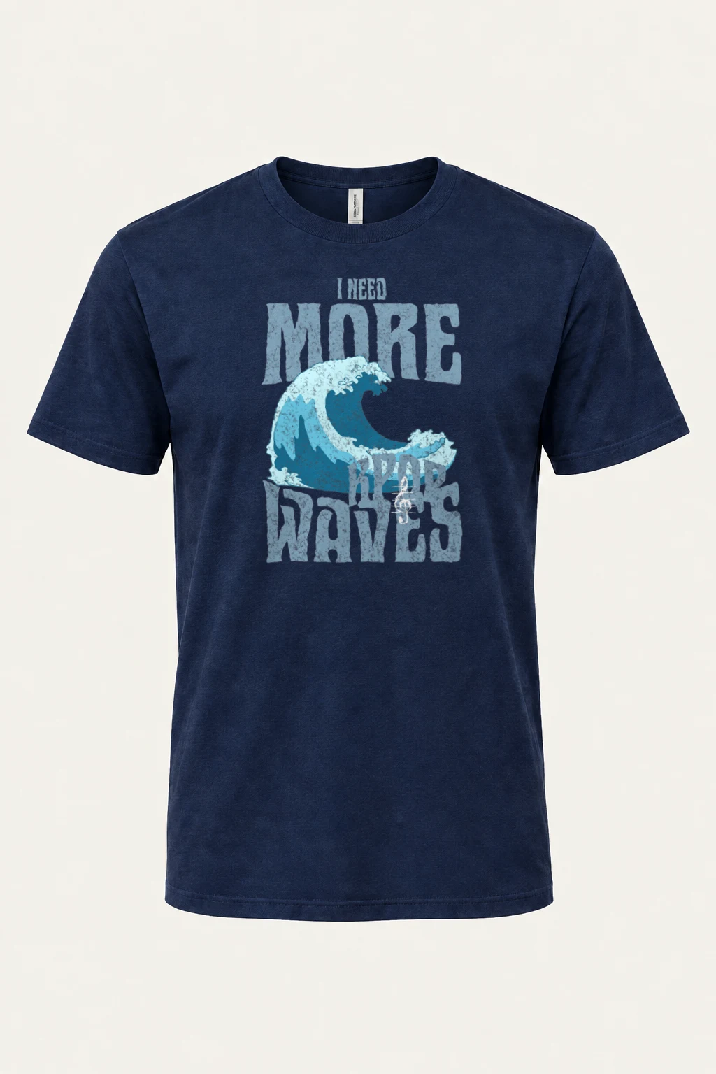 "Need More Waves" Heavyweight Unisex Crewneck T-shirt | Gildan 5000