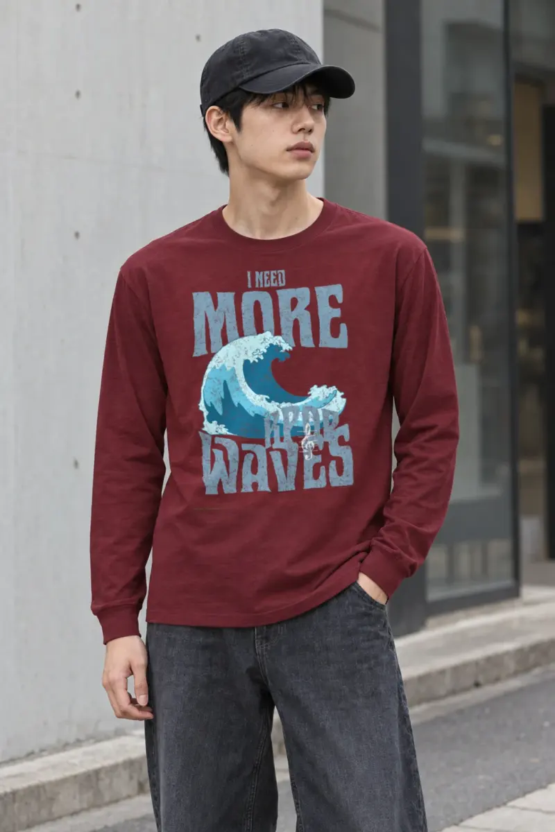 "Need More Waves" Unisex Longsleeve T-shirt