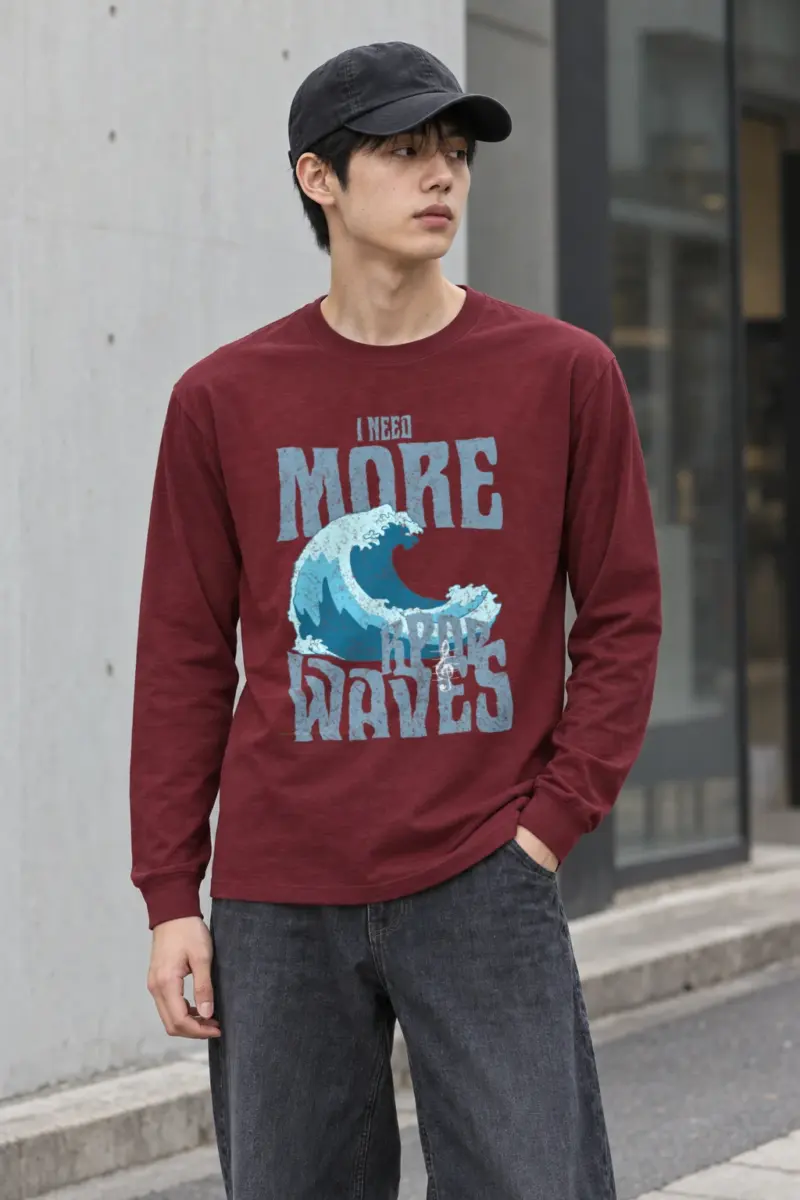 "Need More Waves" Unisex Longsleeve T-shirt