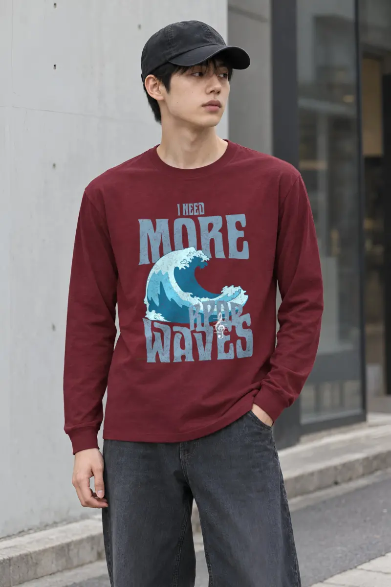 "Need More Waves" Unisex Longsleeve T-shirt