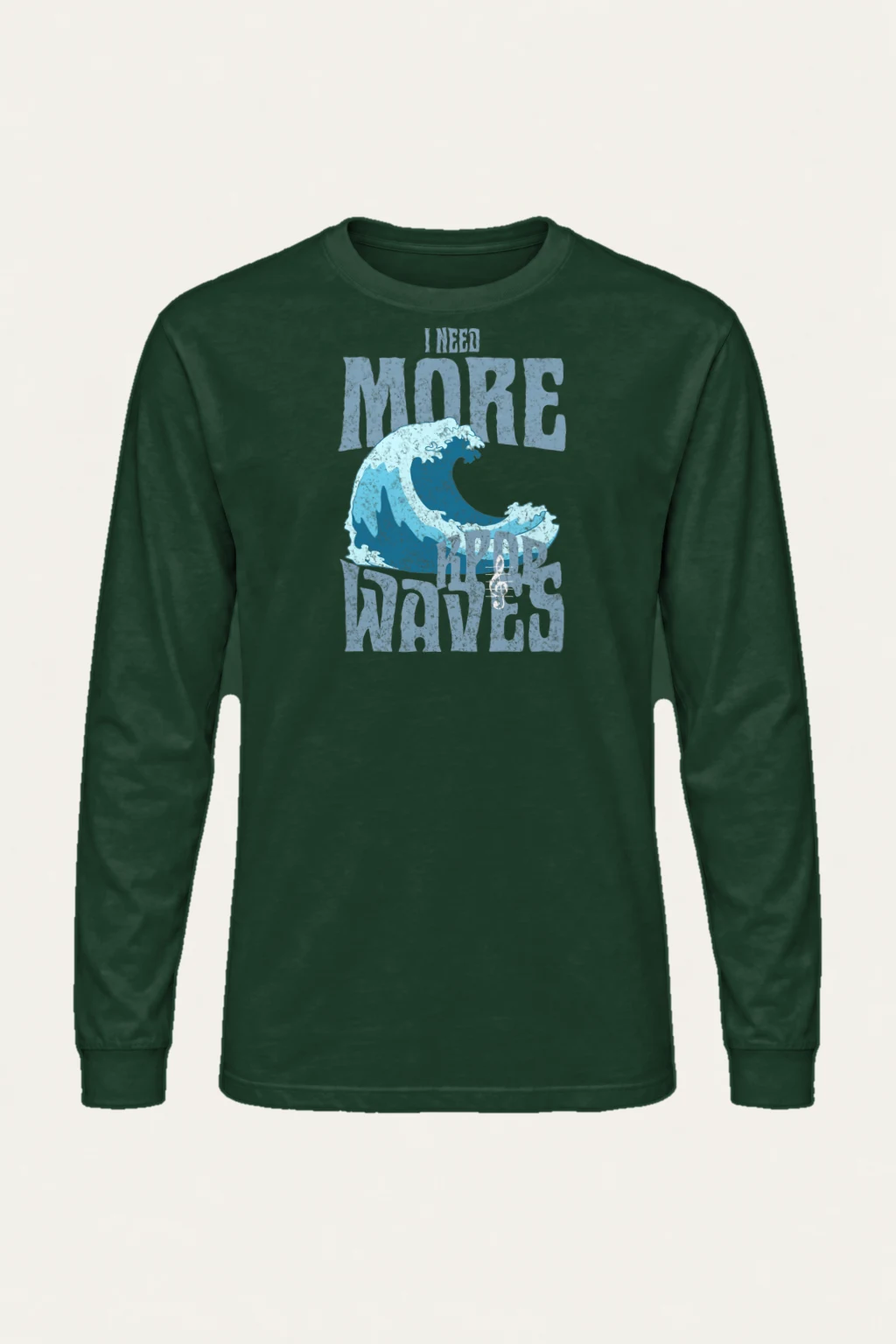 "Need More Waves" Unisex Longsleeve T-shirt | Gildan 2400