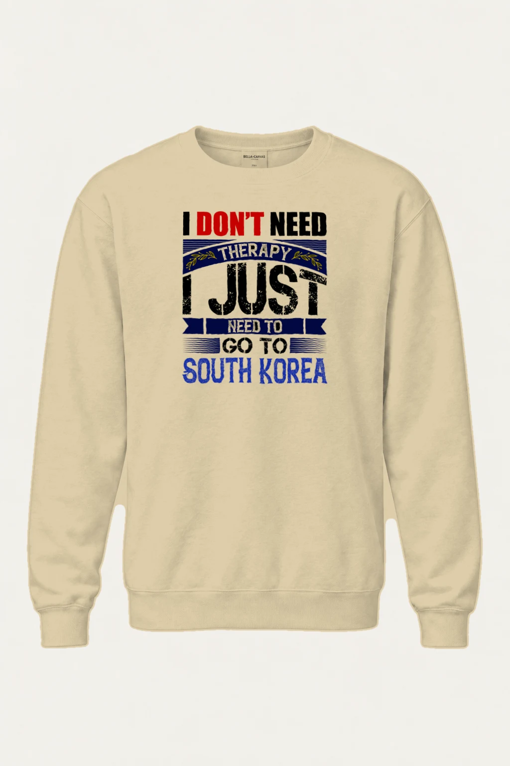 "Need To Go Korea" Heavy Blend Unisex Crewneck Sweatshirt | Gildan 18000