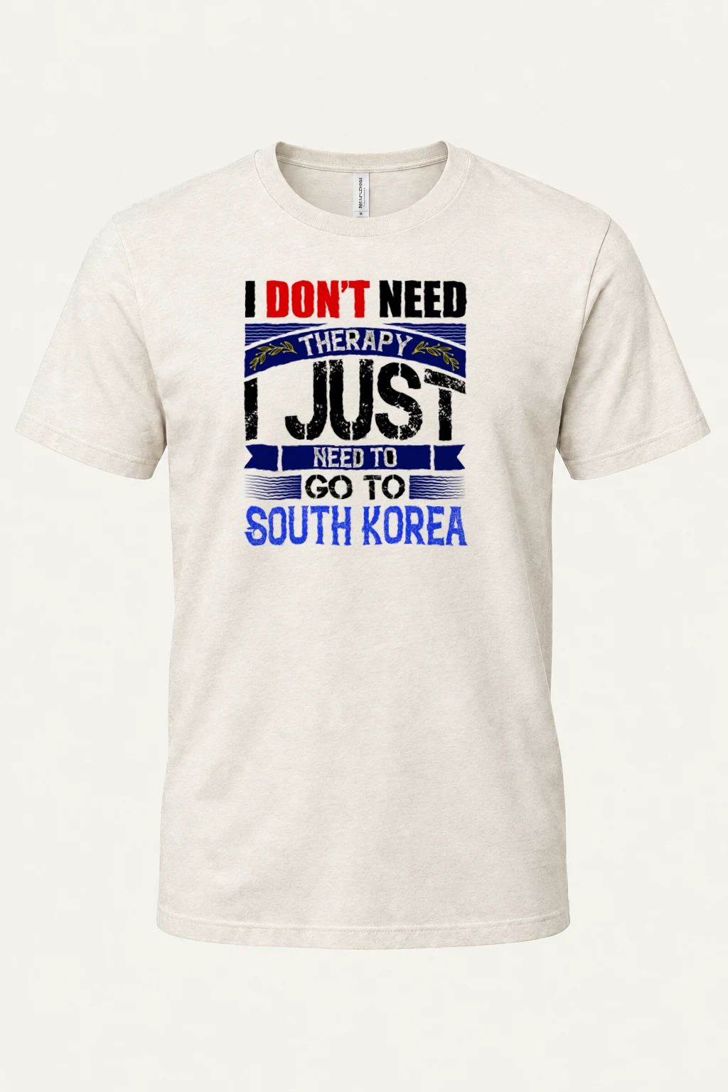 "Need To Go Korea" Heavyweight Unisex Crewneck T-shirt | Gildan 5000