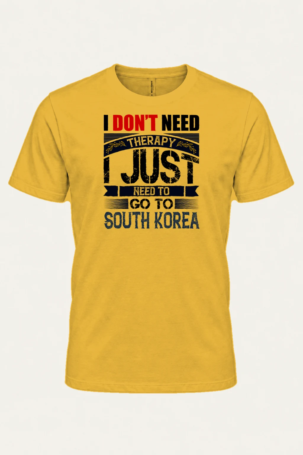 "Need To Go Korea" Heavyweight Unisex Crewneck T-shirt | Gildan 5000