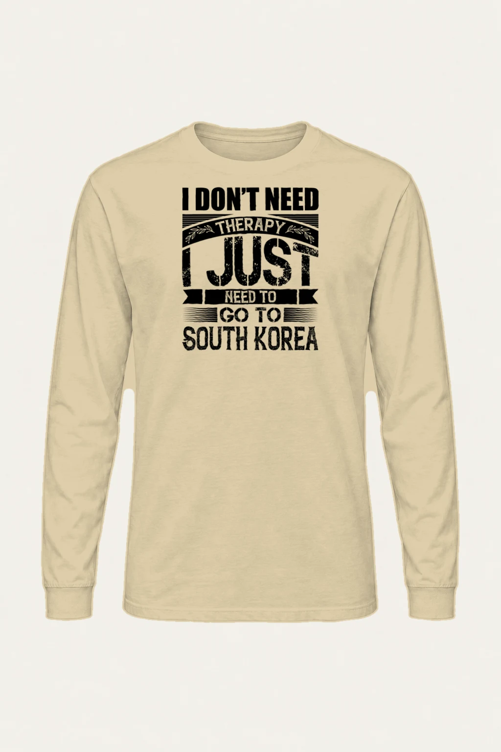 "Need To Go Korea" Unisex Longsleeve T-shirt | Gildan 2400
