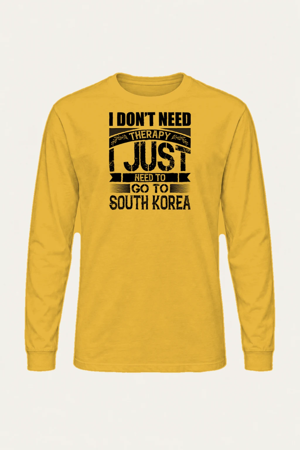 "Need To Go Korea" Unisex Longsleeve T-shirt | Gildan 2400