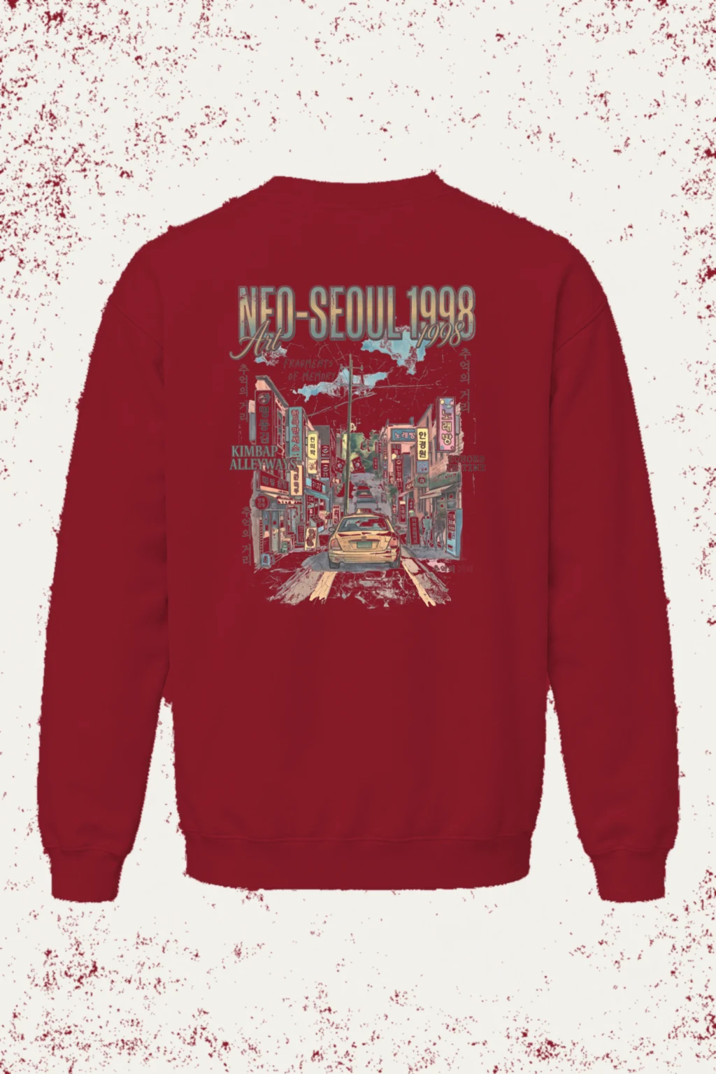 "Neo-Seoul 1998" Heavy Blend Unisex Crewneck Sweatshirt | Gildan 18000