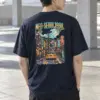 "Neo-Seoul City Nights" Heavyweight Unisex Crewneck T-shirt | Gildan 5000