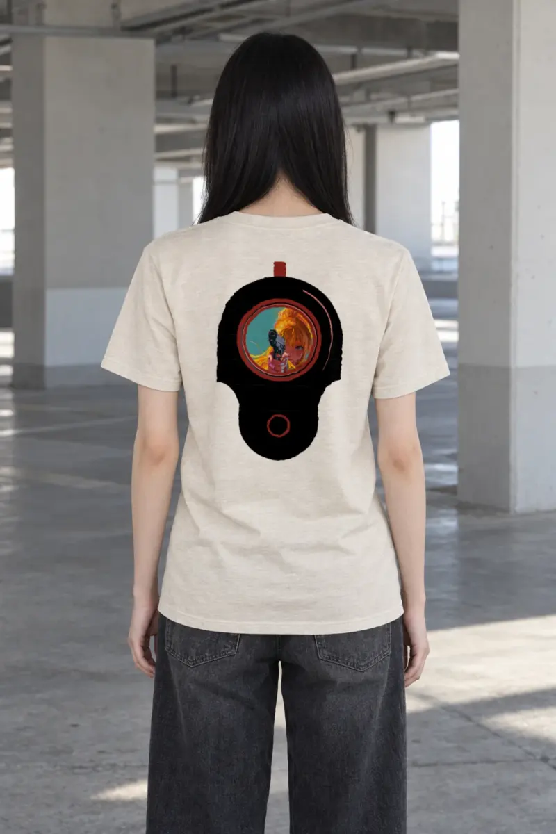 "Neon Aim" Heavyweight Unisex Crewneck T-shirt