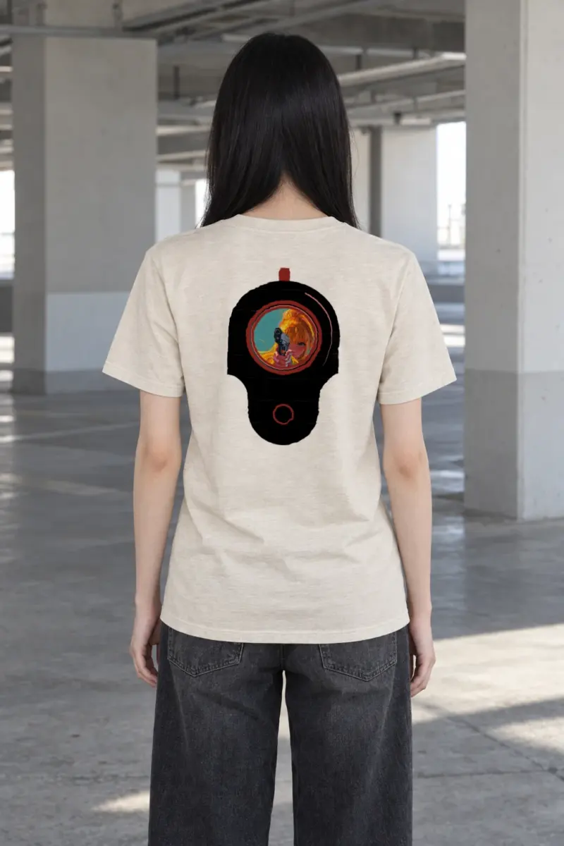 "Neon Aim" Heavyweight Unisex Crewneck T-shirt