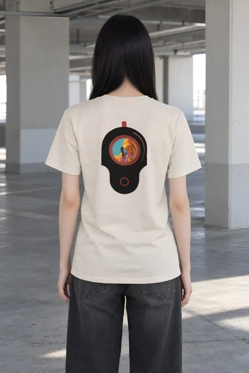 "Neon Aim" Heavyweight Unisex Crewneck T-shirt