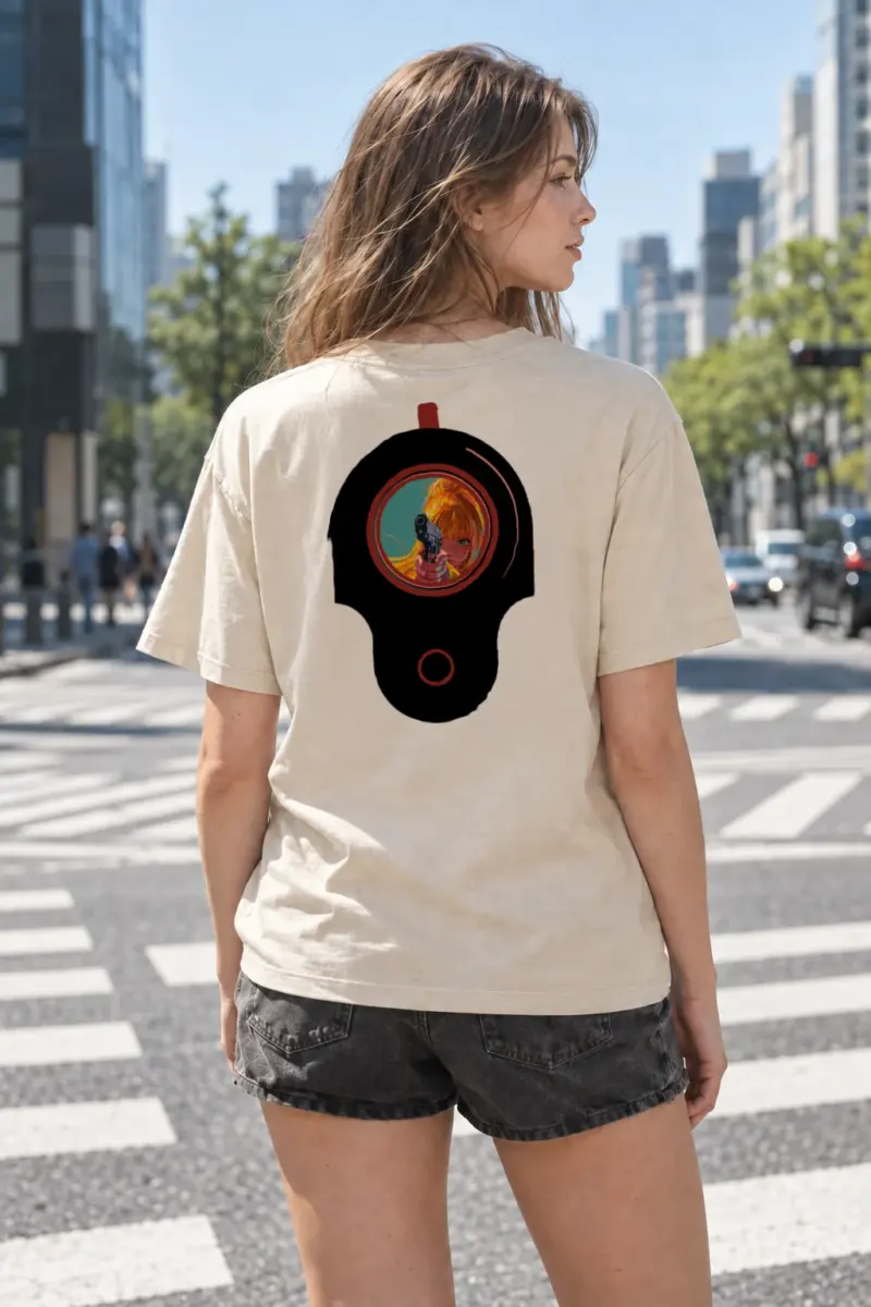 "Neon Aim" Heavyweight Unisex Crewneck T-shirt | Gildan 5000