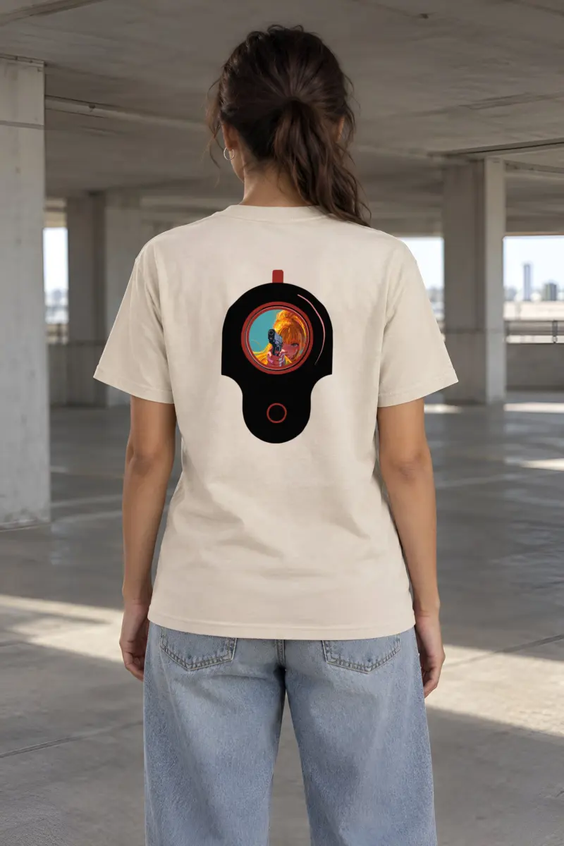 "Neon Aim" Heavyweight Unisex Crewneck T-shirt