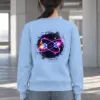 "Neon Atomic Orbit" Heavy Blend Unisex Crewneck Sweatshirt