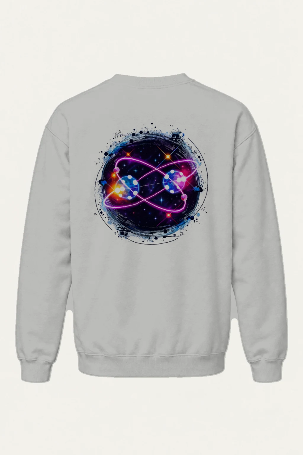 "Neon Atomic Orbit" Heavy Blend Unisex Crewneck Sweatshirt | Gildan 18000