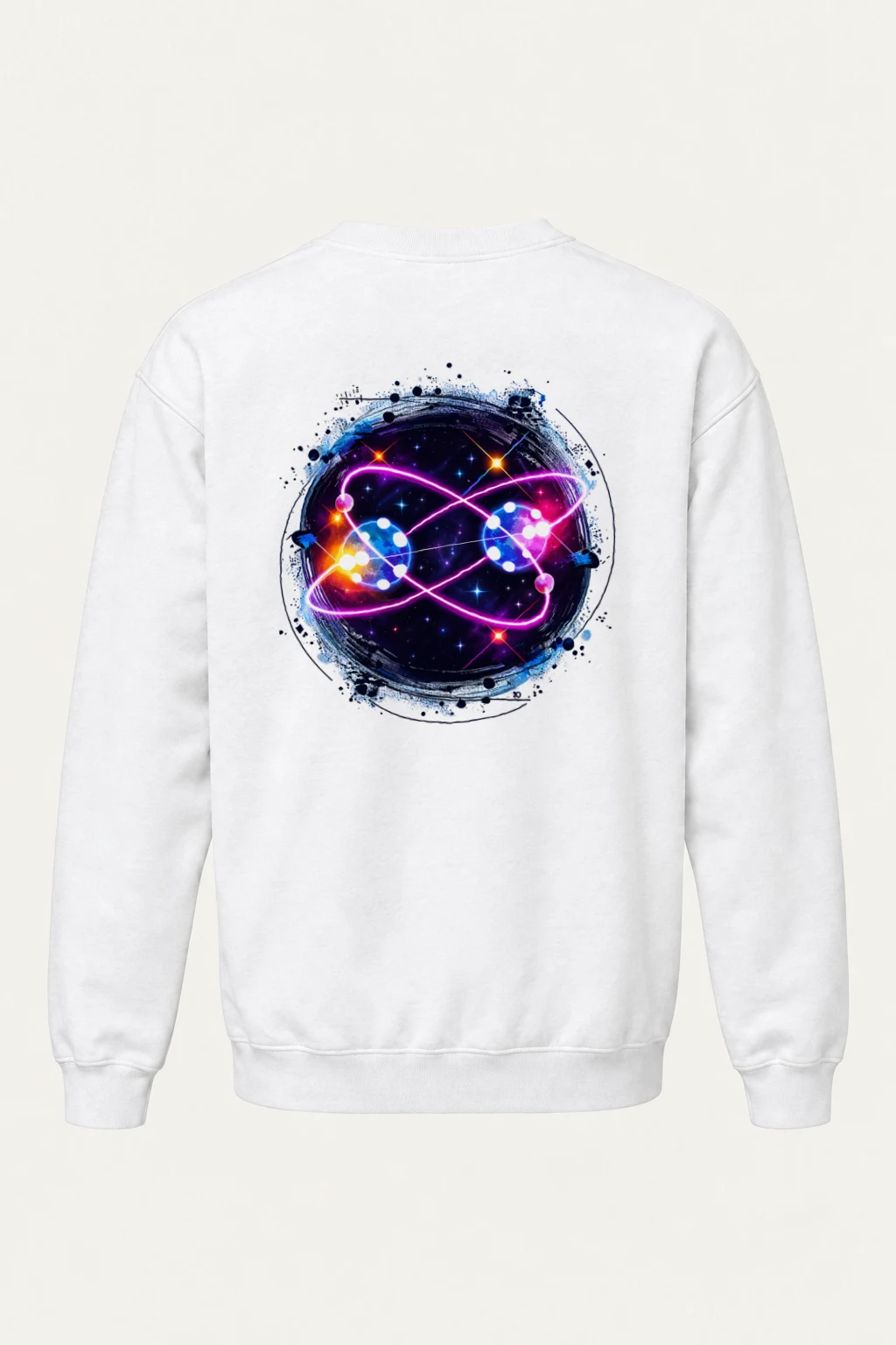 "Neon Atomic Orbit" Heavy Blend Unisex Crewneck Sweatshirt | Gildan 18000