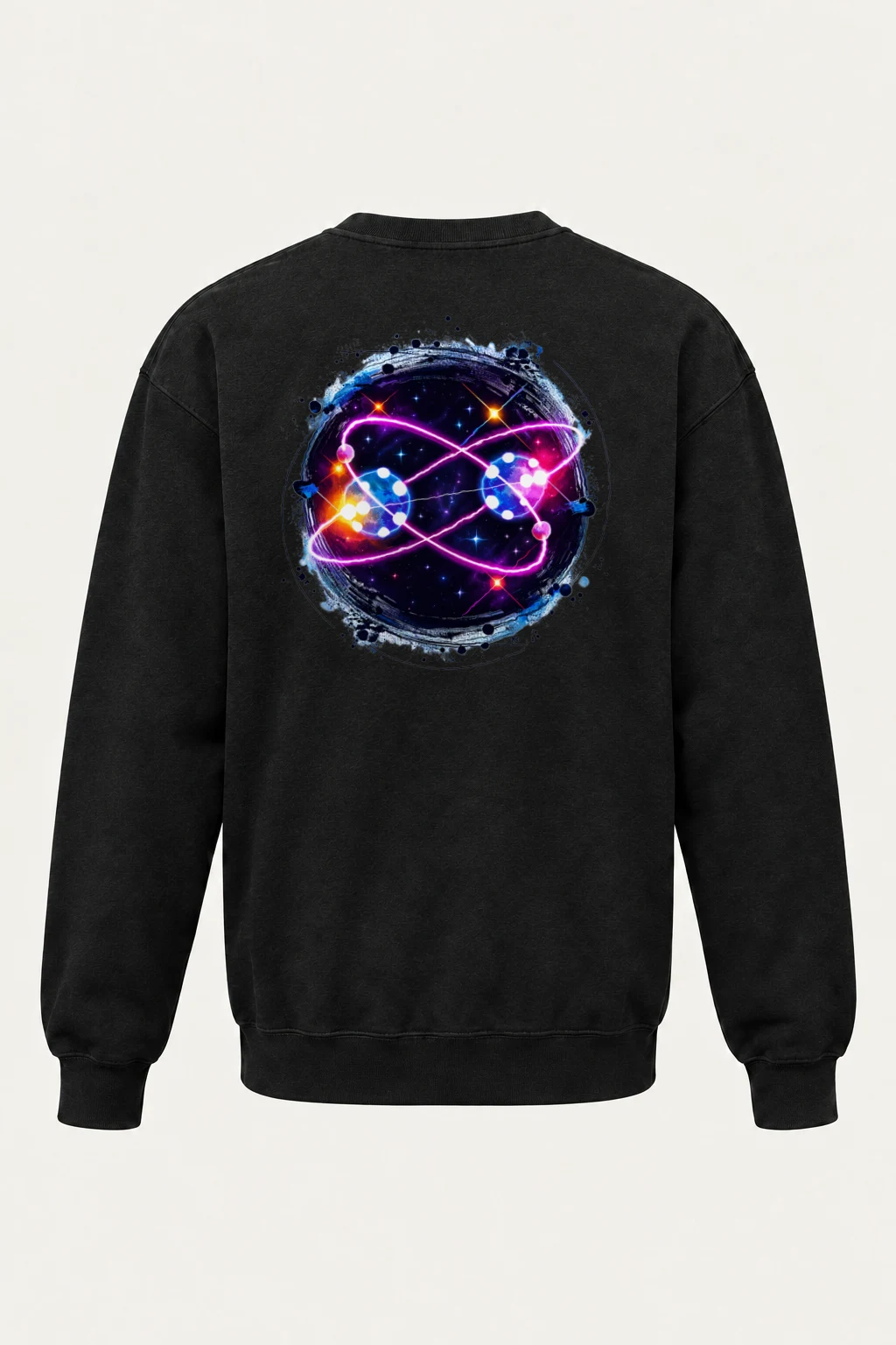 "Neon Atomic Orbit" Heavy Blend Unisex Crewneck Sweatshirt | Gildan 18000