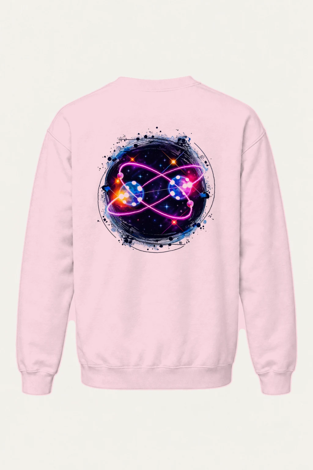 "Neon Atomic Orbit" Heavy Blend Unisex Crewneck Sweatshirt | Gildan 18000