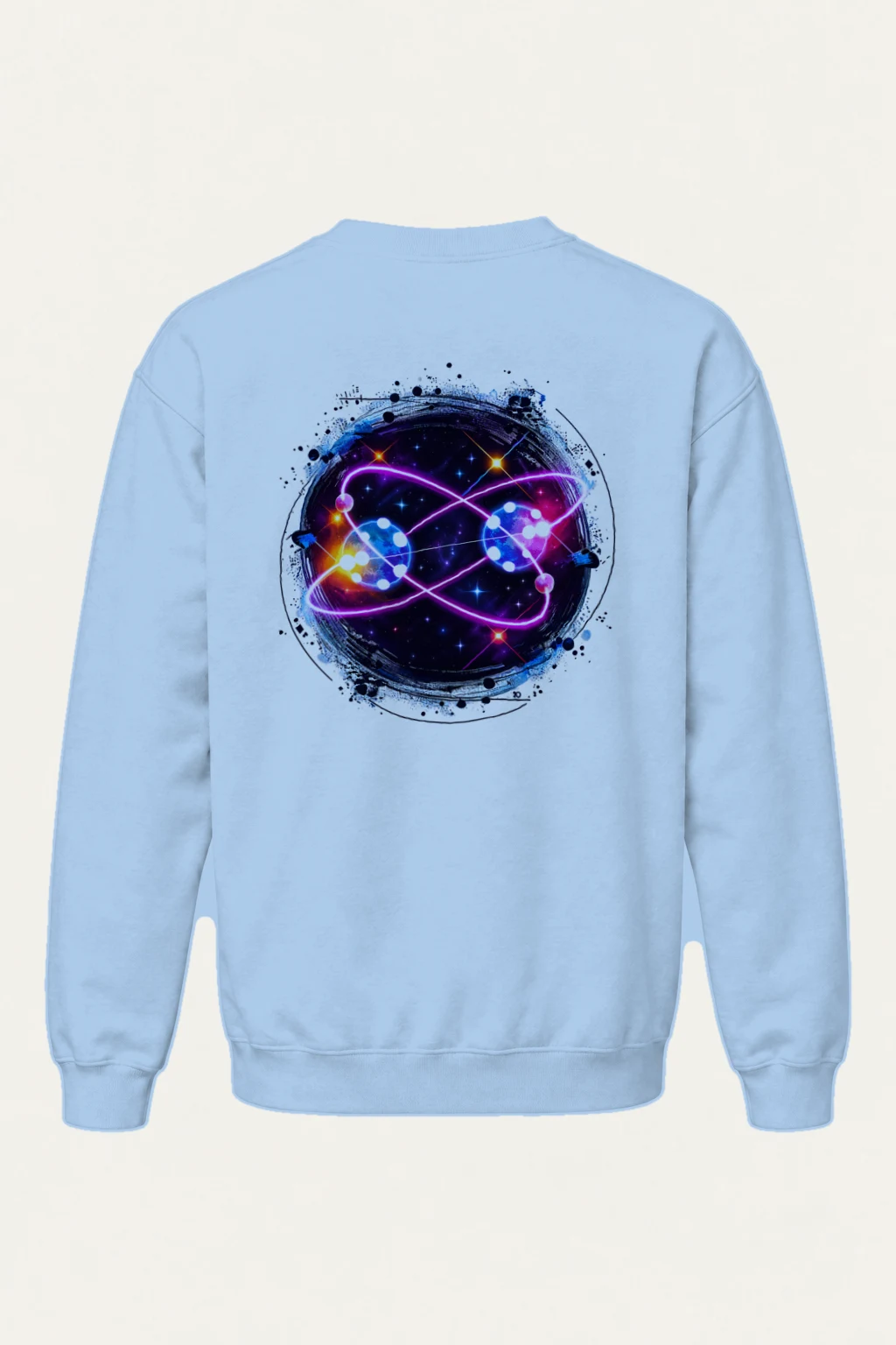 "Neon Atomic Orbit" Heavy Blend Unisex Crewneck Sweatshirt | Gildan 18000