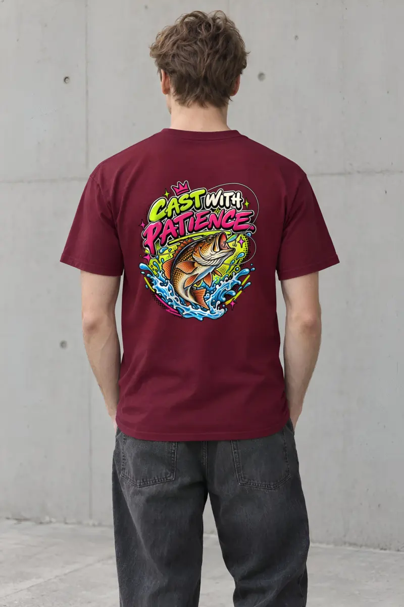 "Neon Bass Break" Heavyweight Unisex Crewneck T-shirt